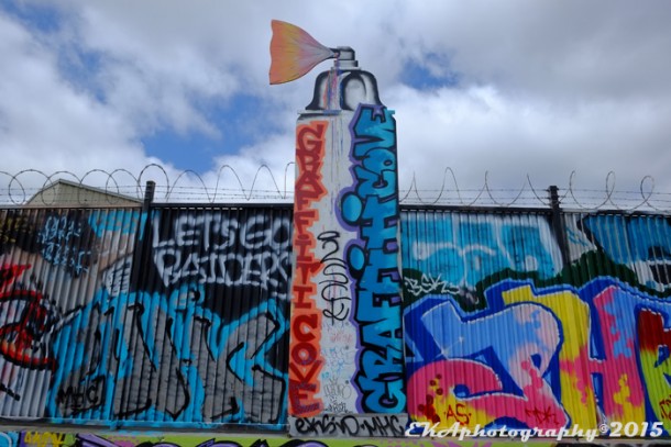 The EOBC's Graffiti Cove" appears to violate DoJ gudelines against "glorifying graffiti."