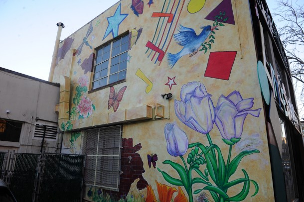 Caroline stern's Little Stars was mural, funded by Abatement Mural program.